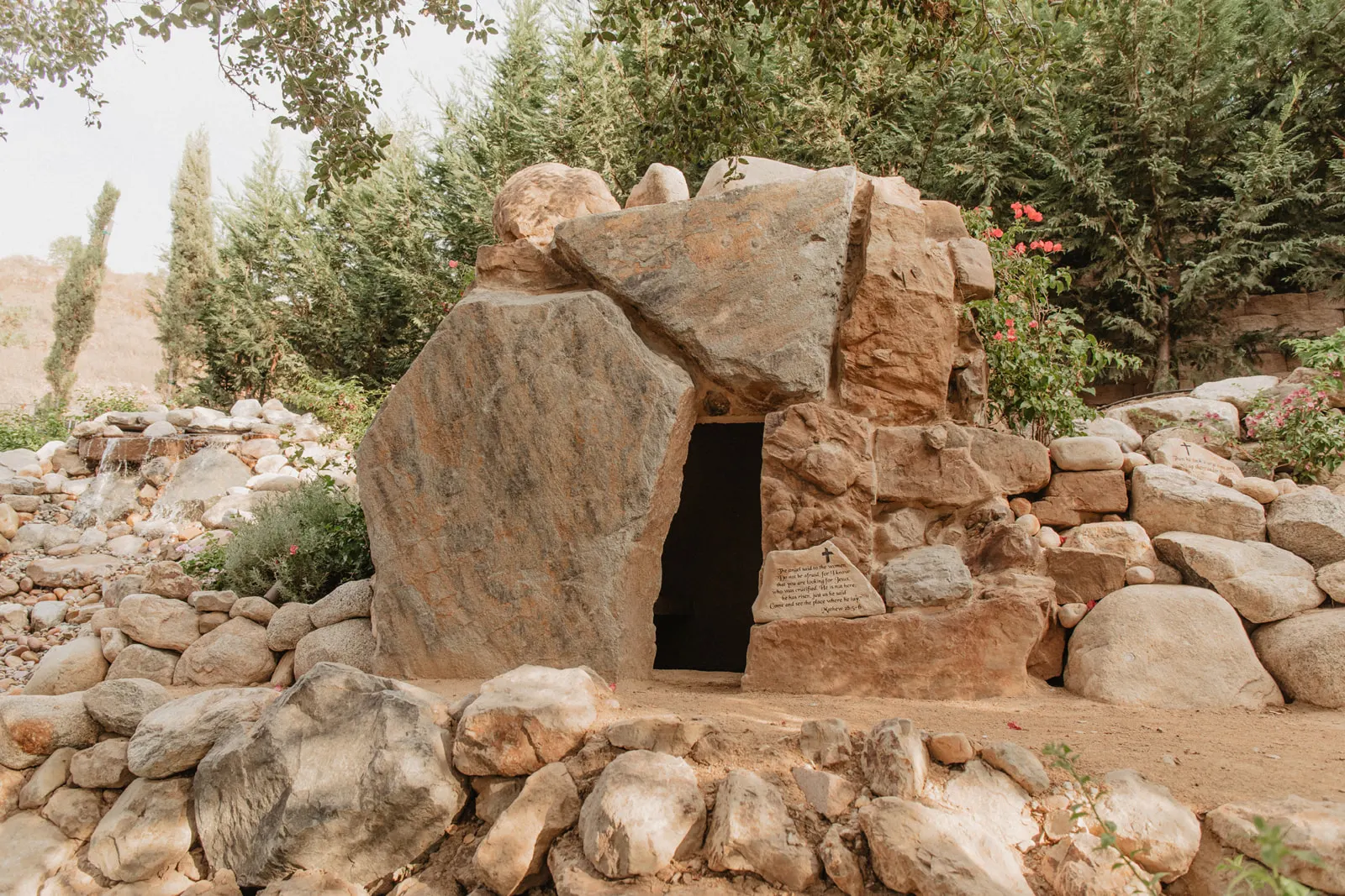 Property detail at The Hidden Encounter, natural light on stone and landscape